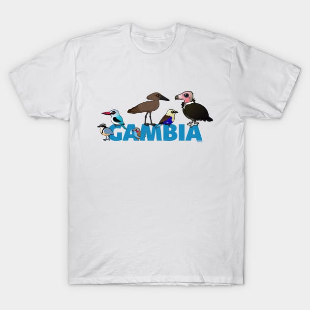 The Birdorable Gambia Birds T-Shirt by birdorable